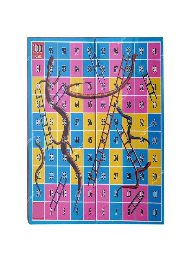 HighRoof 3 in 1 Jungle Ludo & Snakes Ladders and Classic Chess Board Game Combo Set - Multicolor - Image 5